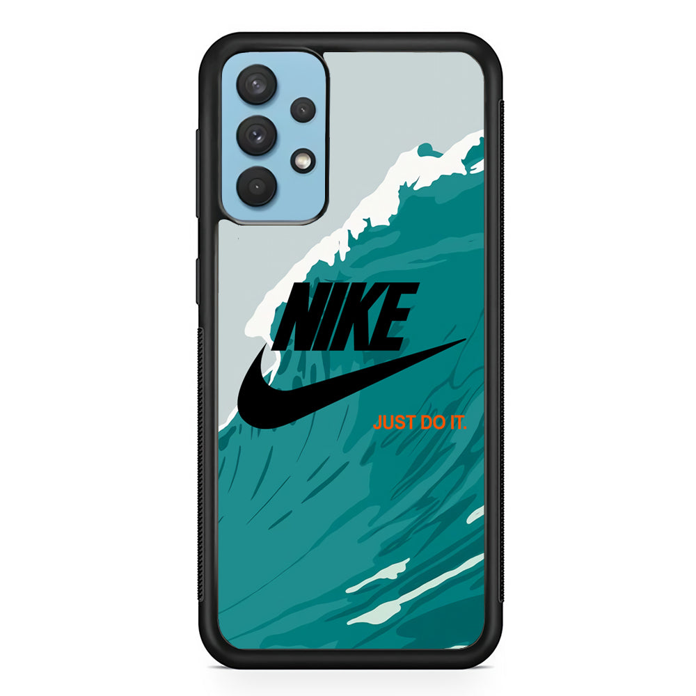Nike Green Wave Samsung Galaxy A32 Case