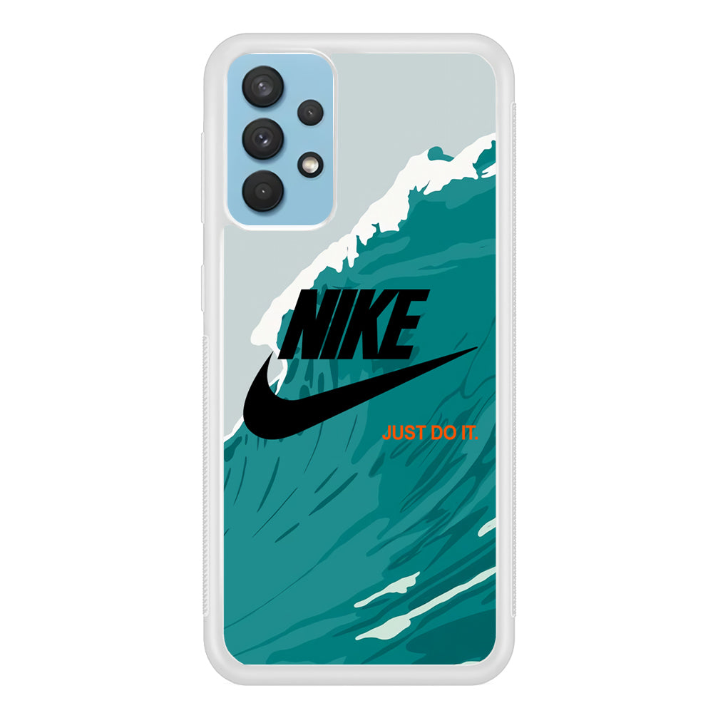 Nike Green Wave Samsung Galaxy A32 Case