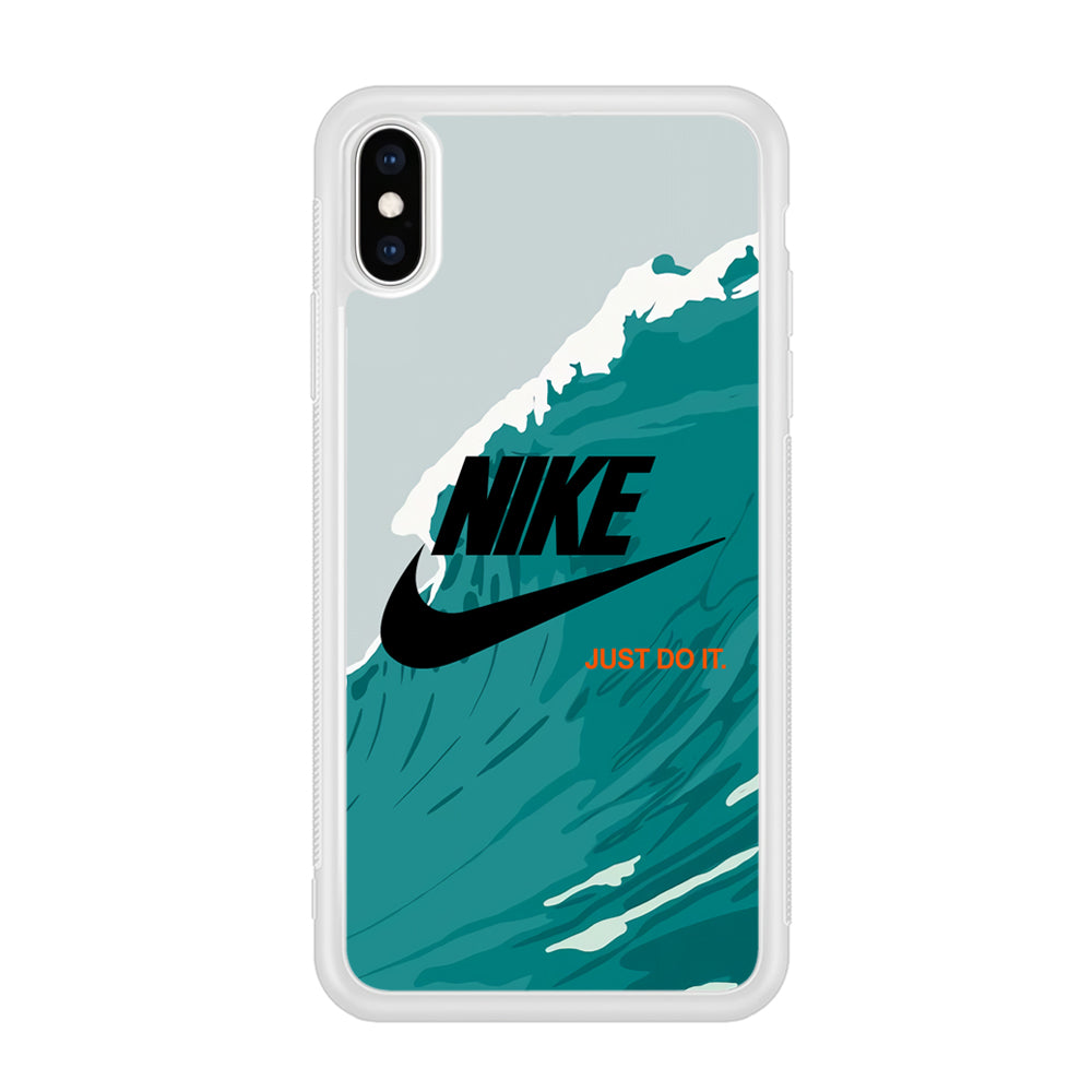 Nike Green Wave iPhone XS Case