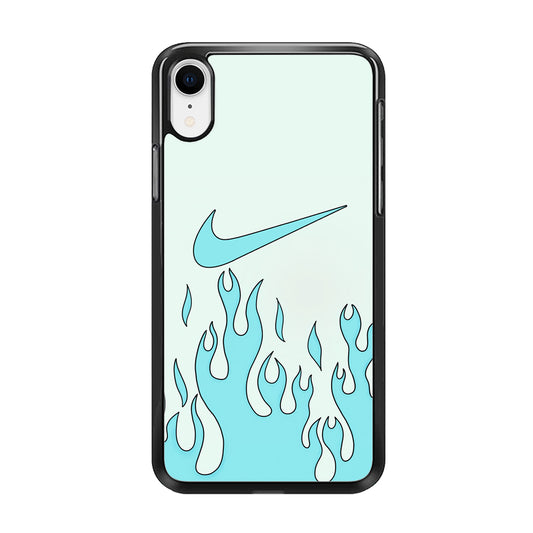 Nike Logo Fire Blue iPhone XR Case