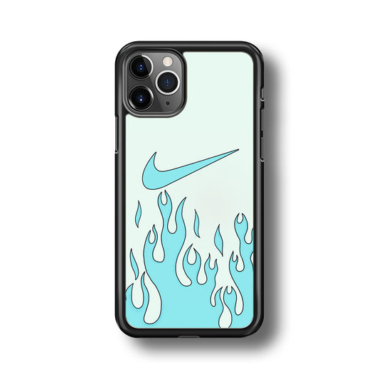 Nike Logo Fire Blue iPhone 11 Pro Max Case