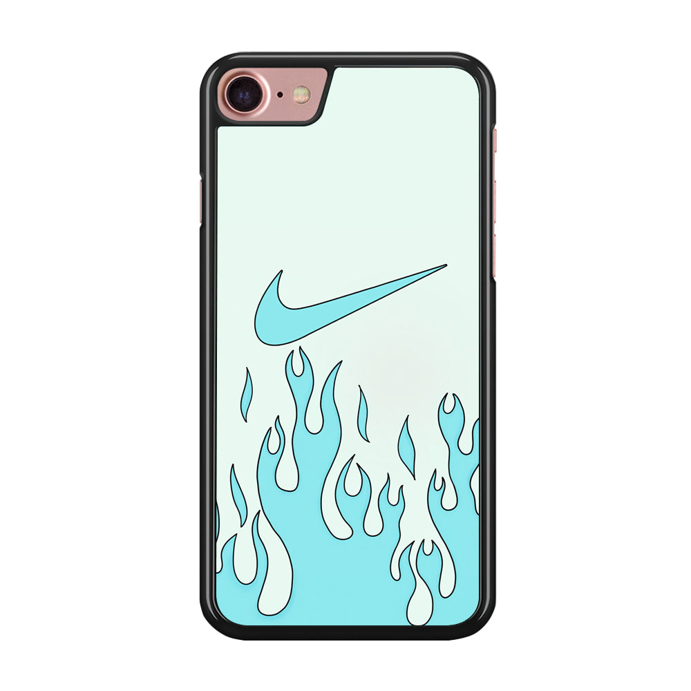 Nike Logo Fire Blue iPhone 8 Case