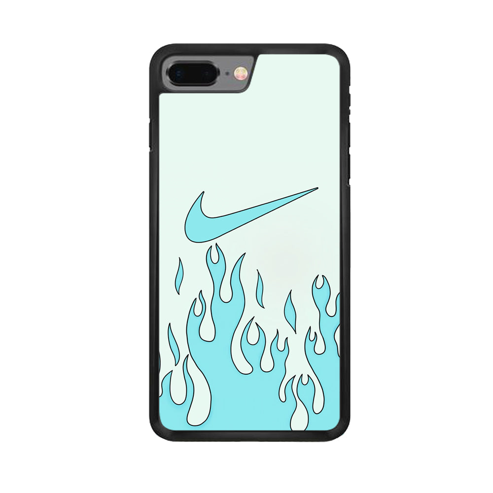 Nike Logo Fire Blue iPhone 8 Plus Case