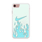 Nike Logo Fire Blue iPhone 8 Case