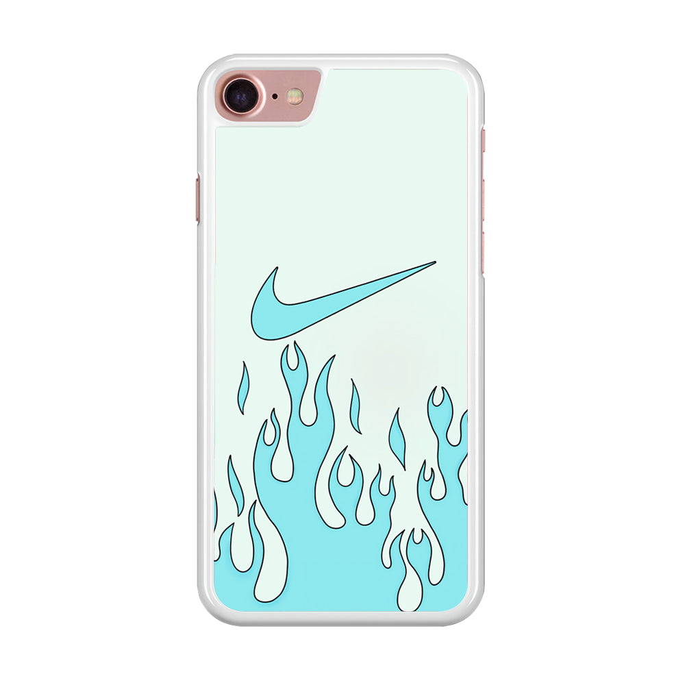 Nike Logo Fire Blue iPhone 8 Case
