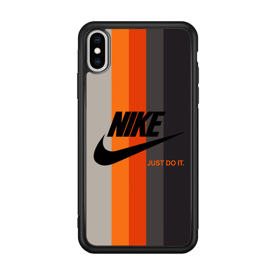 Nike Orange Line iPhone XS Case