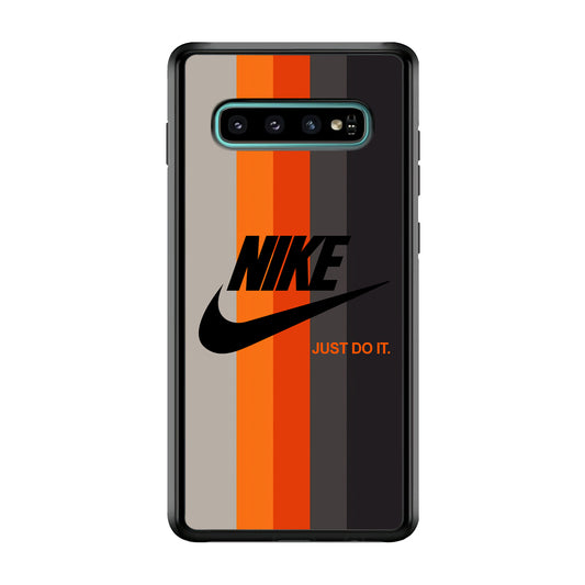 Nike Orange Line Samsung Galaxy S10 Case