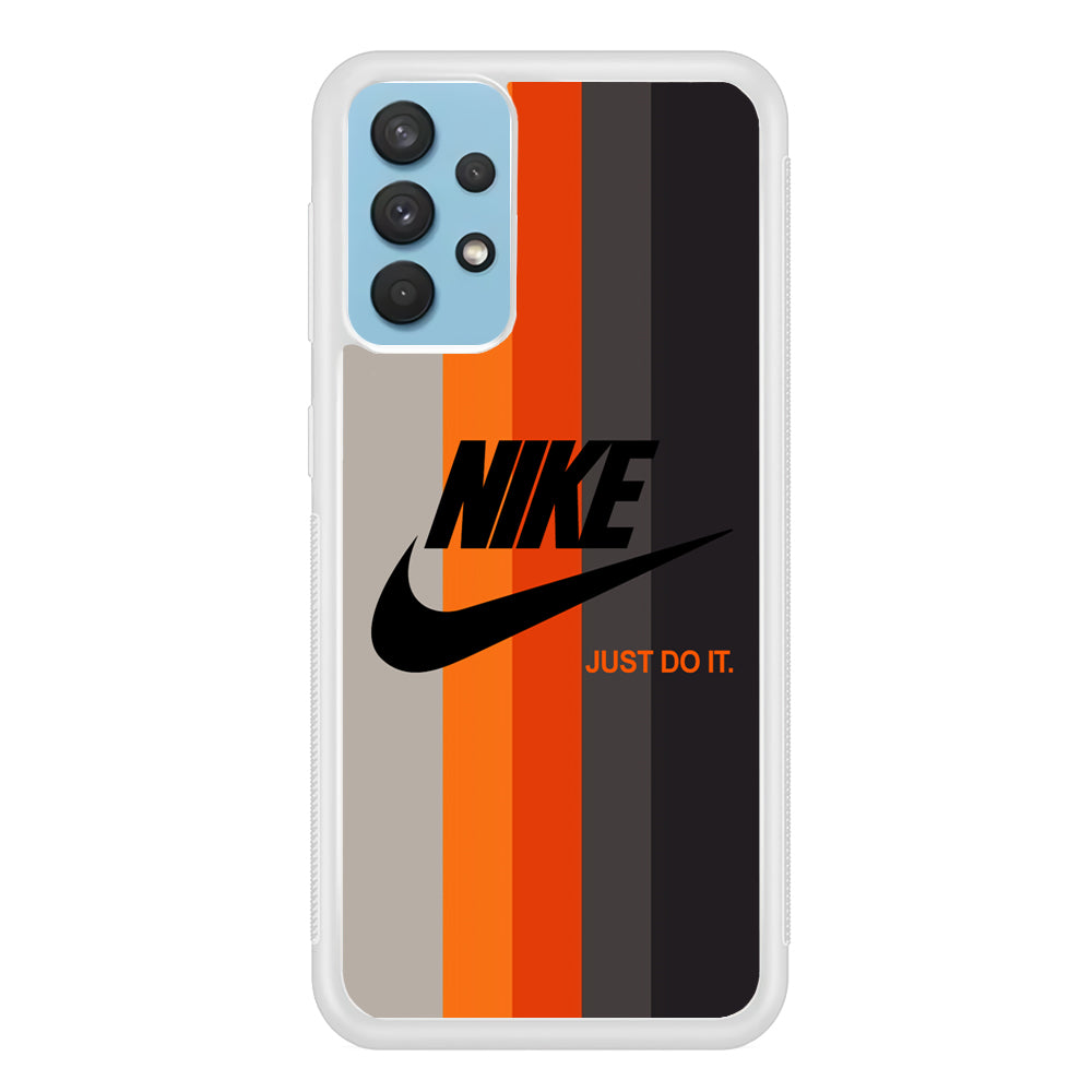 Nike Orange Line Samsung Galaxy A32 Case