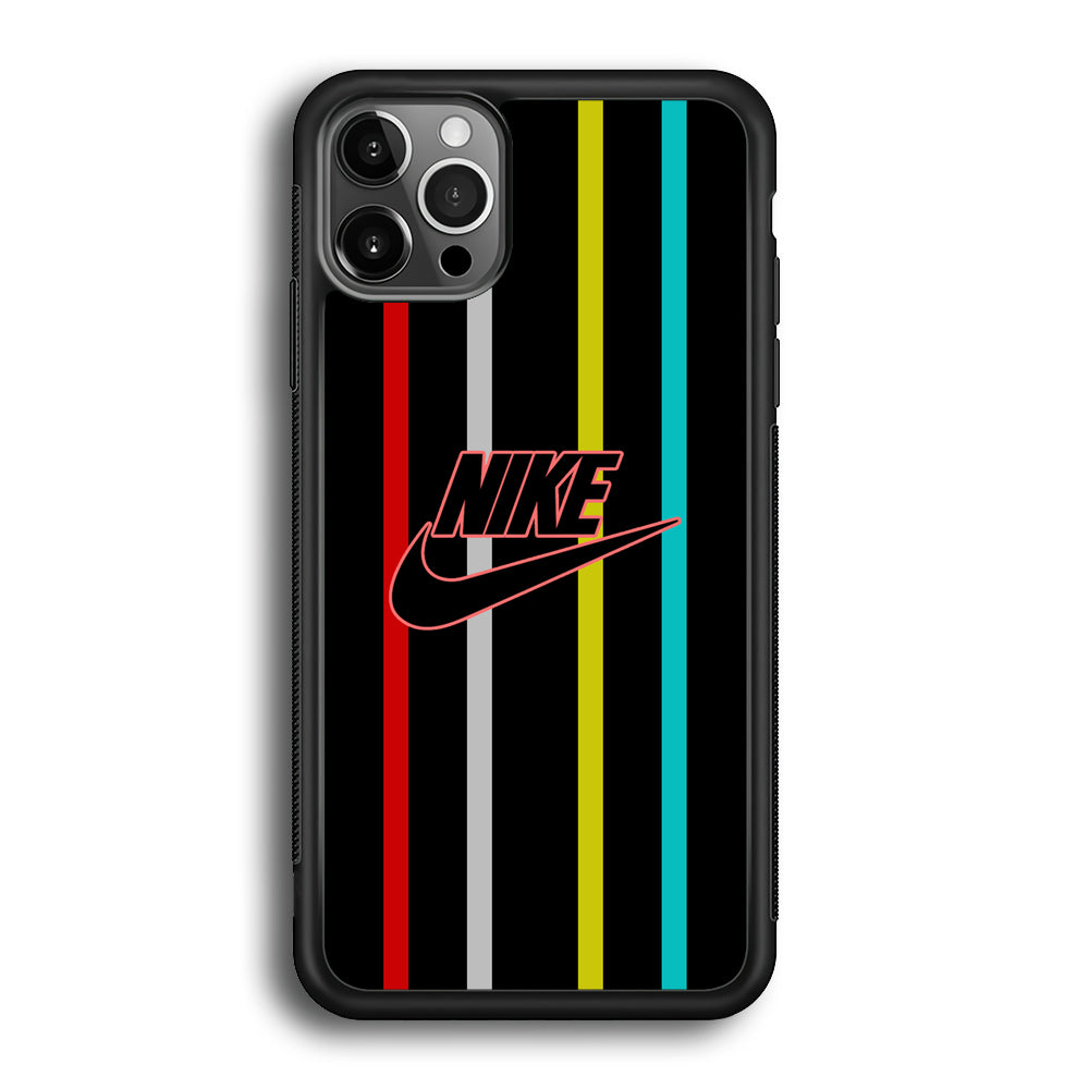 Nike Stripe Four Colour iPhone 12 Pro Max Case