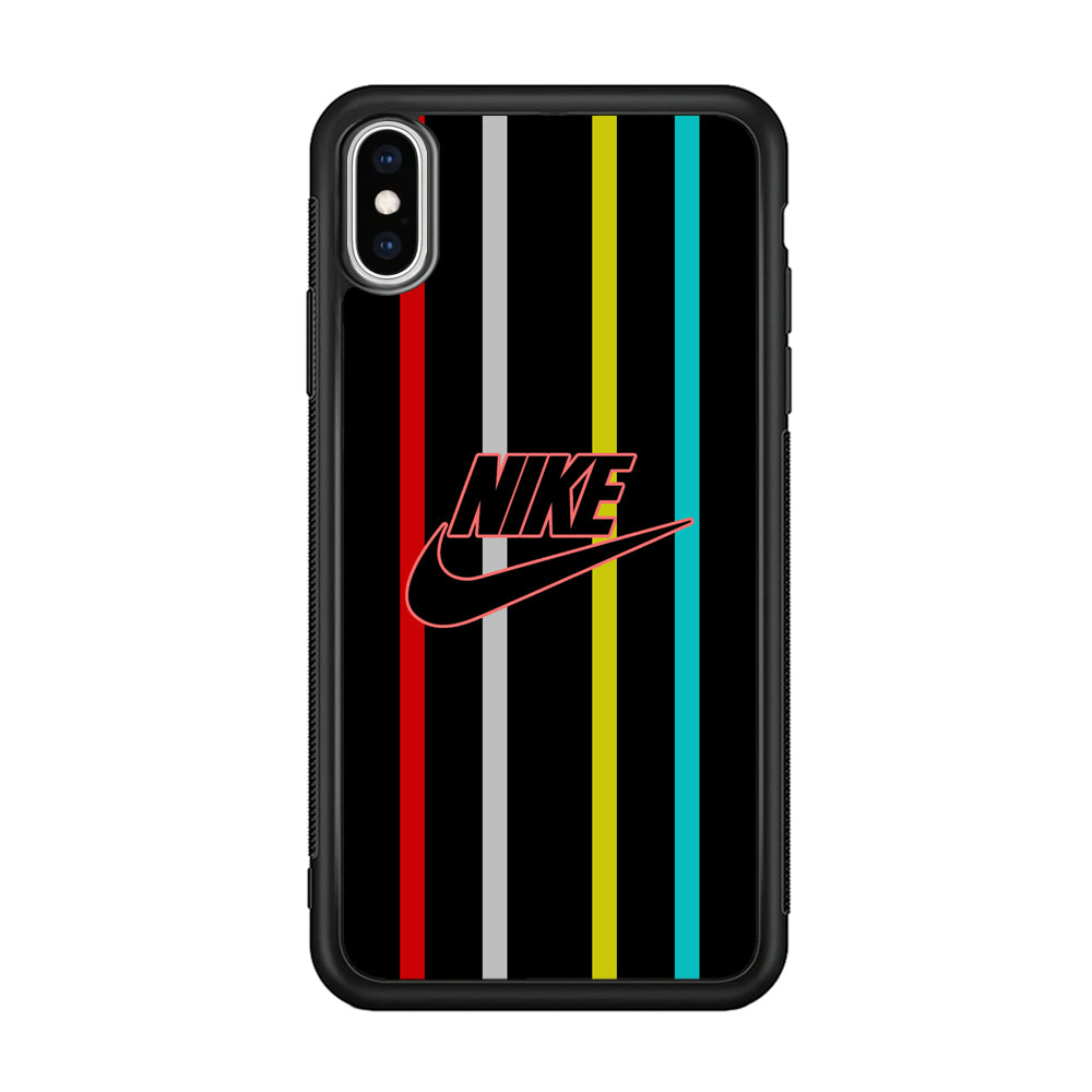 Nike Stripe Four Colour iPhone Xs Max Case