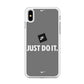 Nike Word Grey iPhone X Case