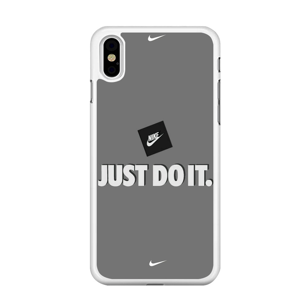 Nike Word Grey iPhone Xs Max Case