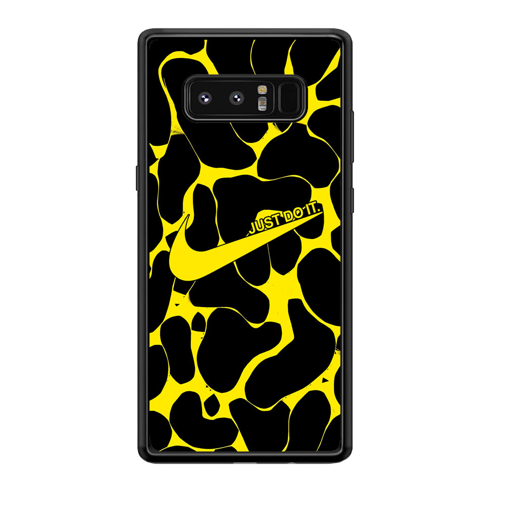 Nike Yellow Pattern Just Do It Samsung Galaxy Note 8 Case