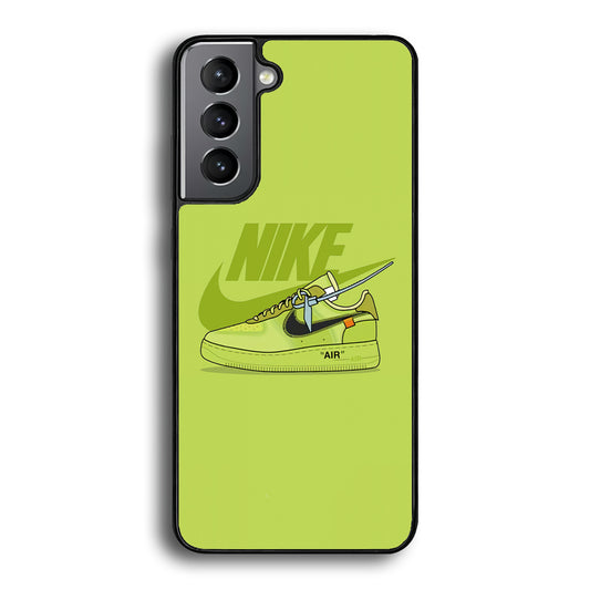 Nike Air Lime Green Samsung Galaxy S21 Plus Case - Ezzystore