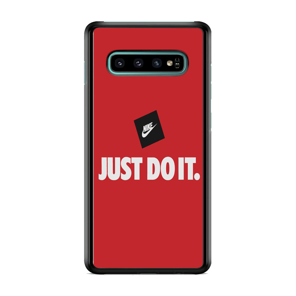 Nike Just do It Candy Red Samsung Galaxy S10 Case
