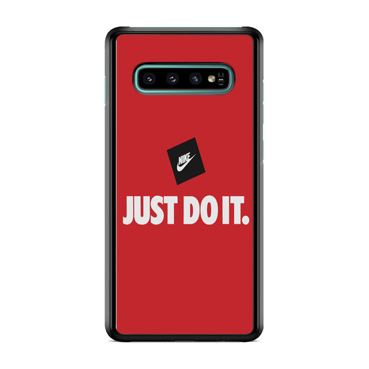 Nike Just do It Candy Red Samsung Galaxy S10 Case