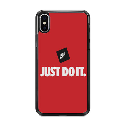 Nike Just do It Candy Red iPhone X Case