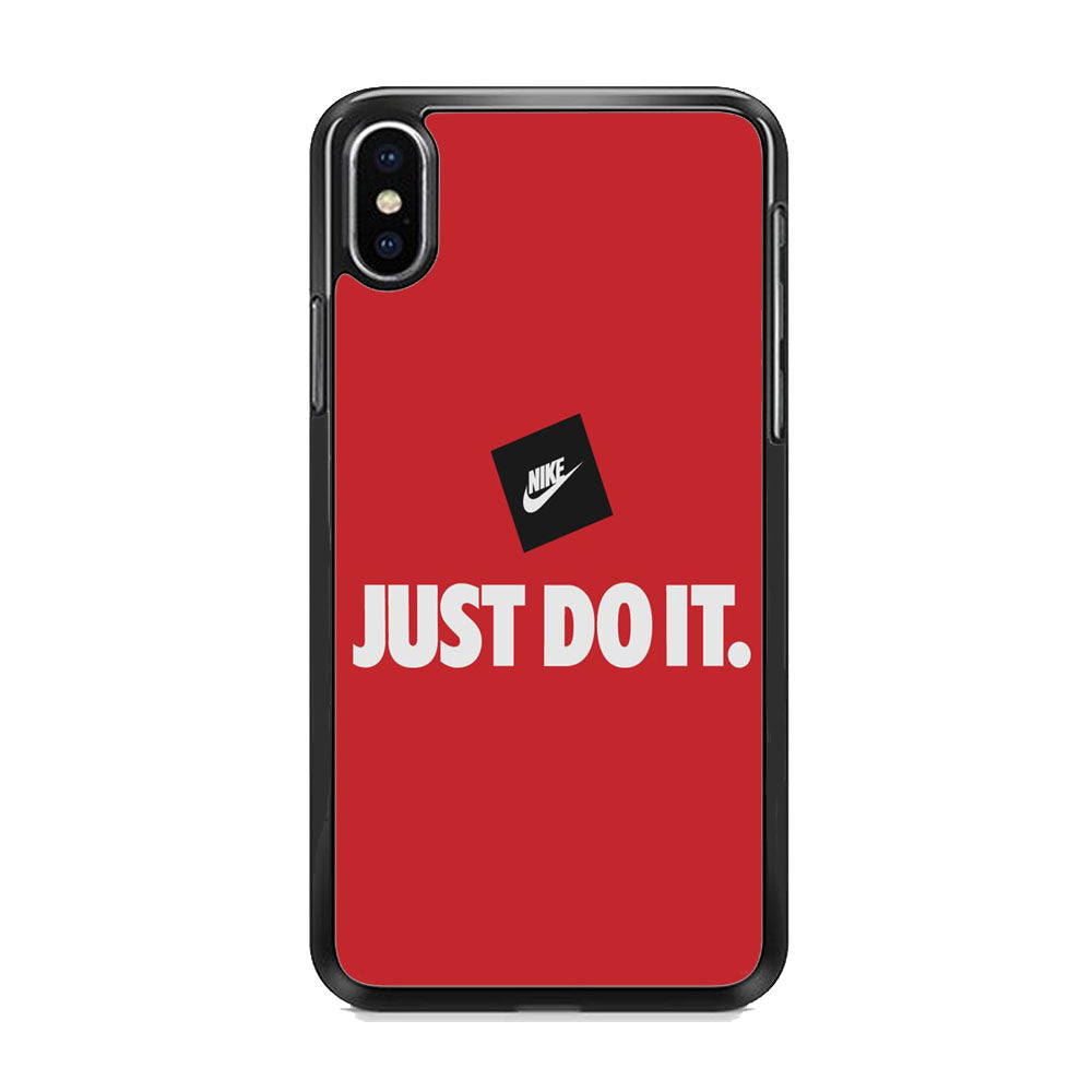Nike Just do It Candy Red iPhone Xs Max Case