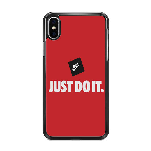 Nike Just do It Candy Red iPhone Xs Max Case
