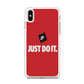 Nike Just do It Candy Red iPhone X Case
