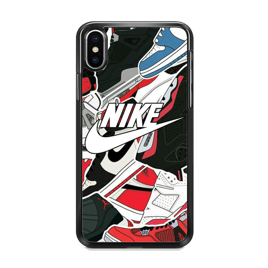 Nike Logo Shoes iPhone X Case