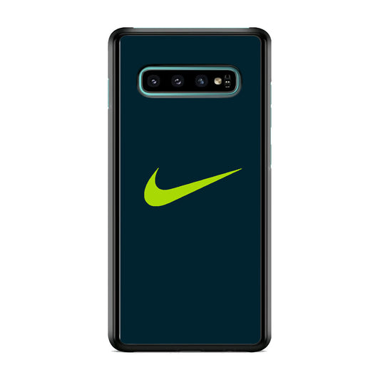 Nike Navy Green Samsung Galaxy S10 Case
