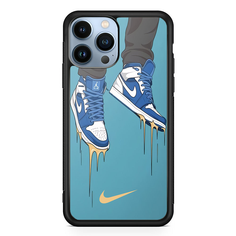 Nike Shoes Blue Outfit iPhone 13 Pro Case