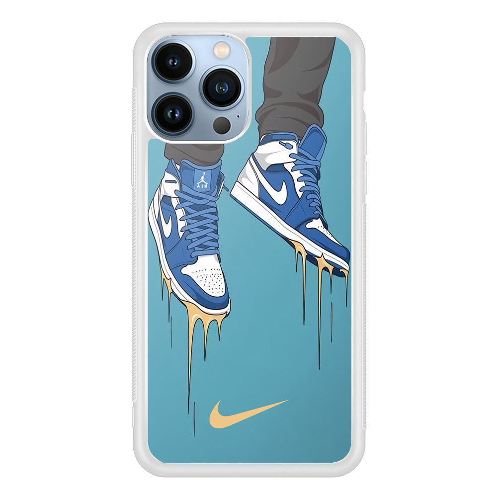 Nike Shoes Blue Outfit iPhone 13 Pro Case