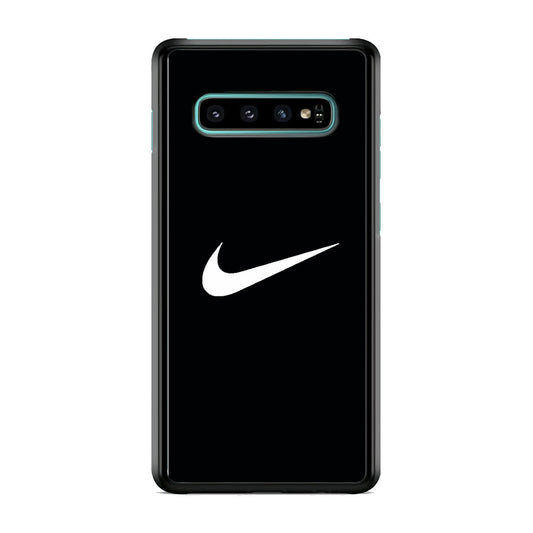 Nike White Logo Samsung Galaxy S10 Case