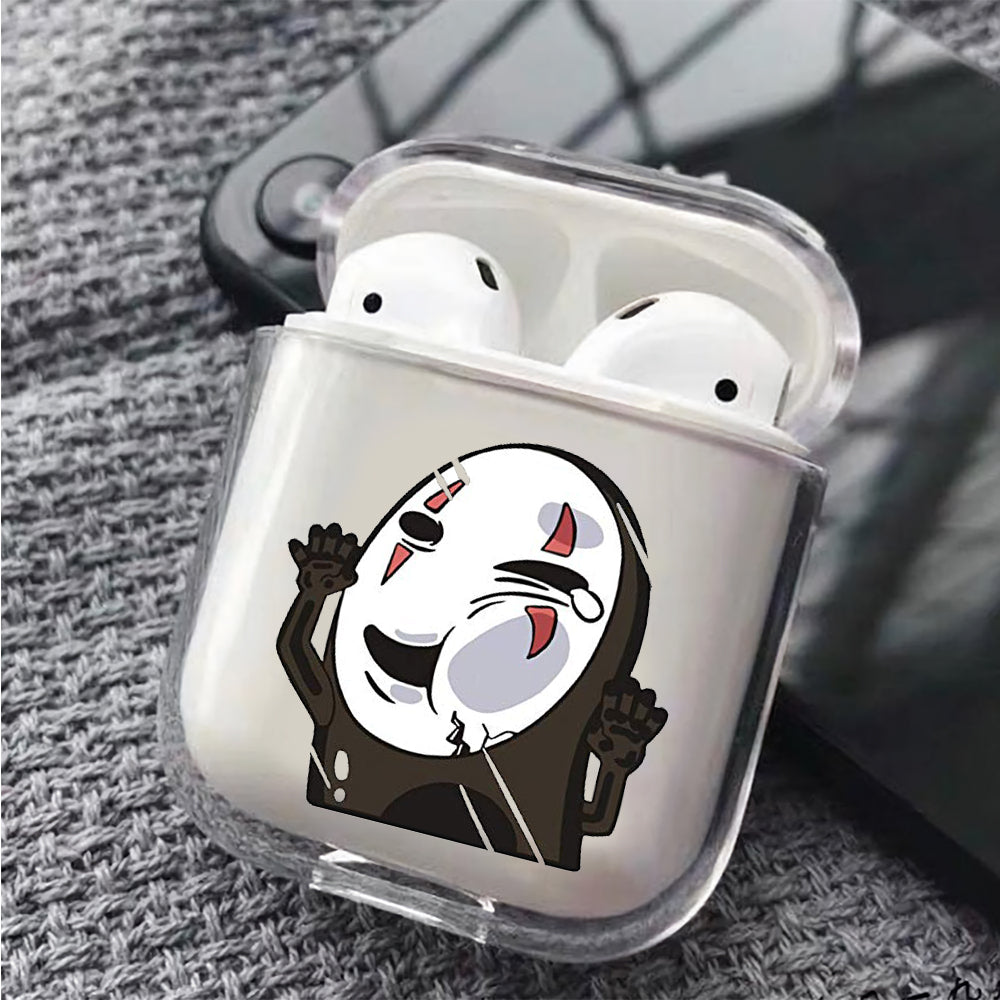 No Face Stick In The Glass Protective Clear Case Cover For Apple Airpods
