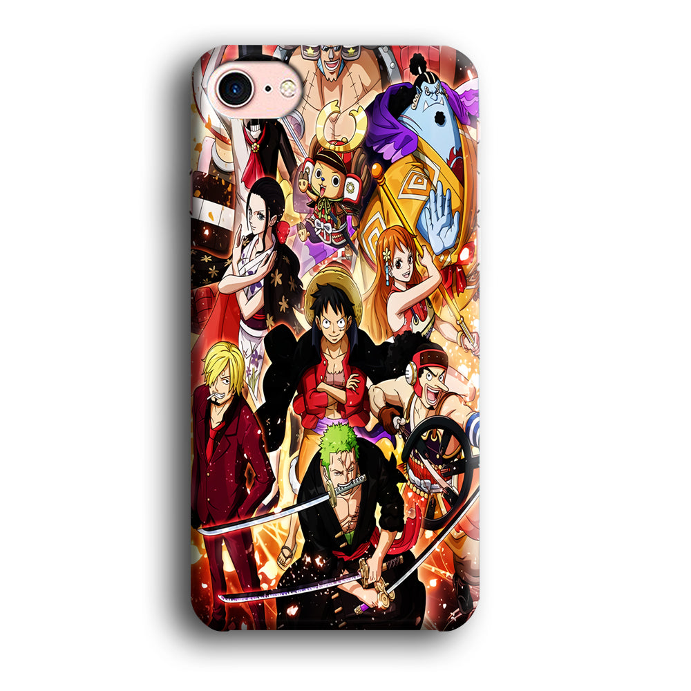 One Piece Luffy Team iPhone 8 Case
