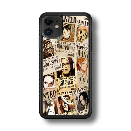 One Piece Wanted Poster iPhone 11 Case