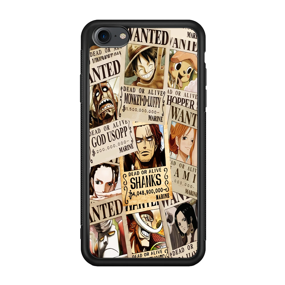 One Piece Wanted Poster NBA iPhone 8 Case