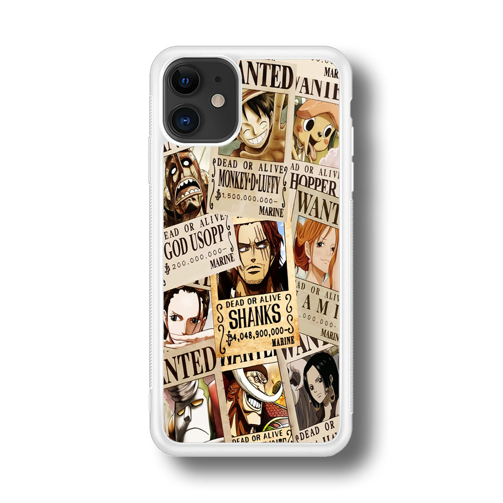 One Piece Wanted Poster iPhone 11 Case