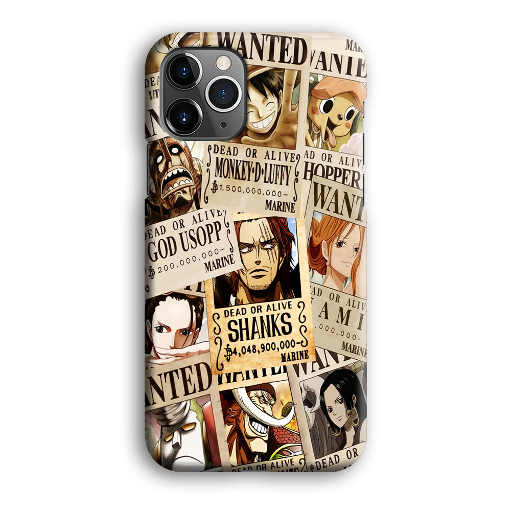 One Piece Wanted Poster iPhone 12 Pro Max Case