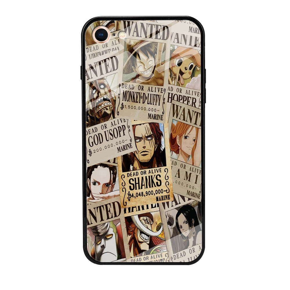 One Piece Wanted Poster NBA iPhone 8 Case