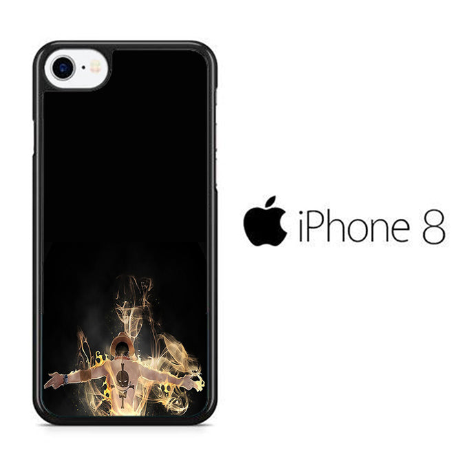 One Piece Ace Black iPhone 8 Case