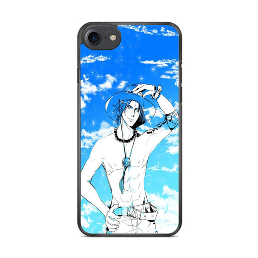 One Piece Ace In The Sky iPhone 8 Case