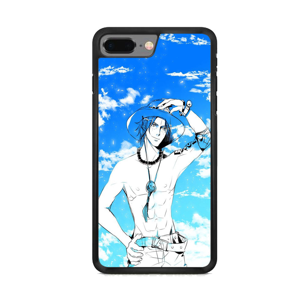 One Piece Ace In The Sky iPhone 8 Plus Case