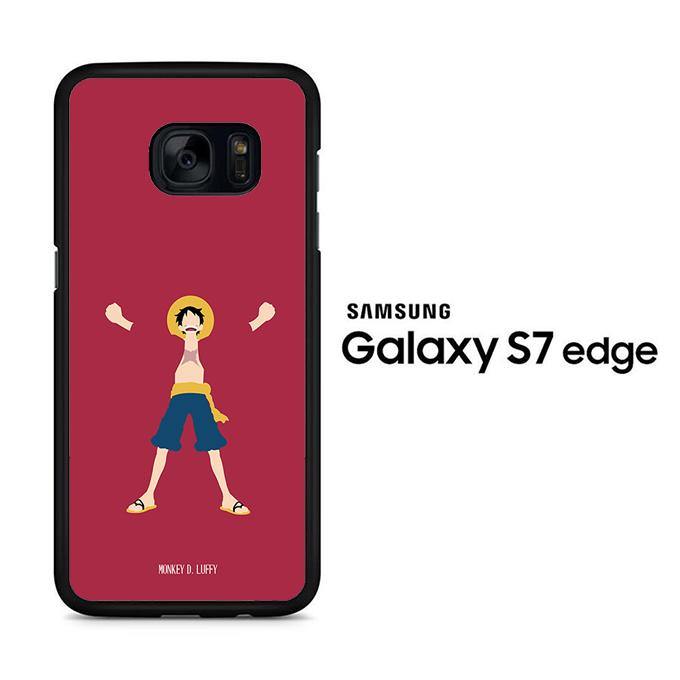 One Piece Luffy Maroon 003 Samsung Galaxy S7 Edge Case - ezzyst