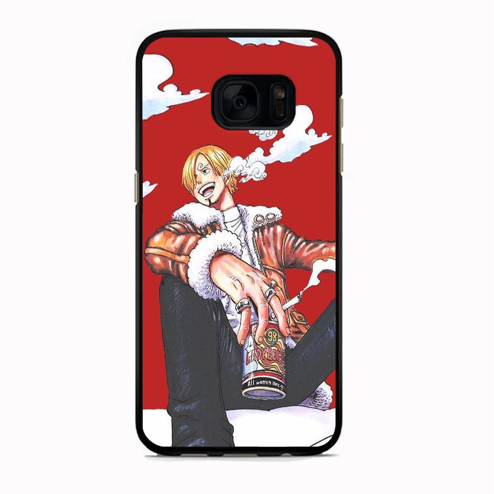 One Piece Sanji Smoker Samsung Galaxy S7 Edge Case