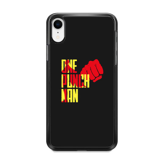 One Punch Man Midnight Grey iPhone XR Case