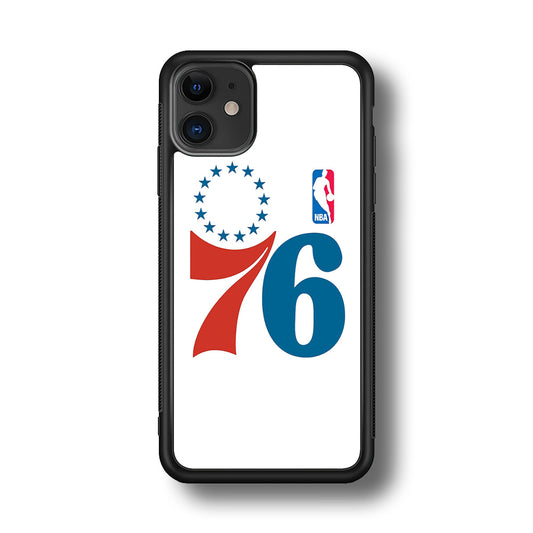 Philadelphia 76ers White iPhone 11 Case