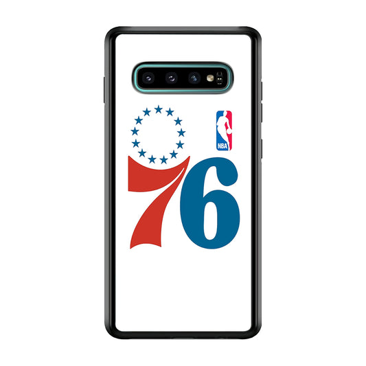 Philadelphia 76ers White Samsung Galaxy S10 Case