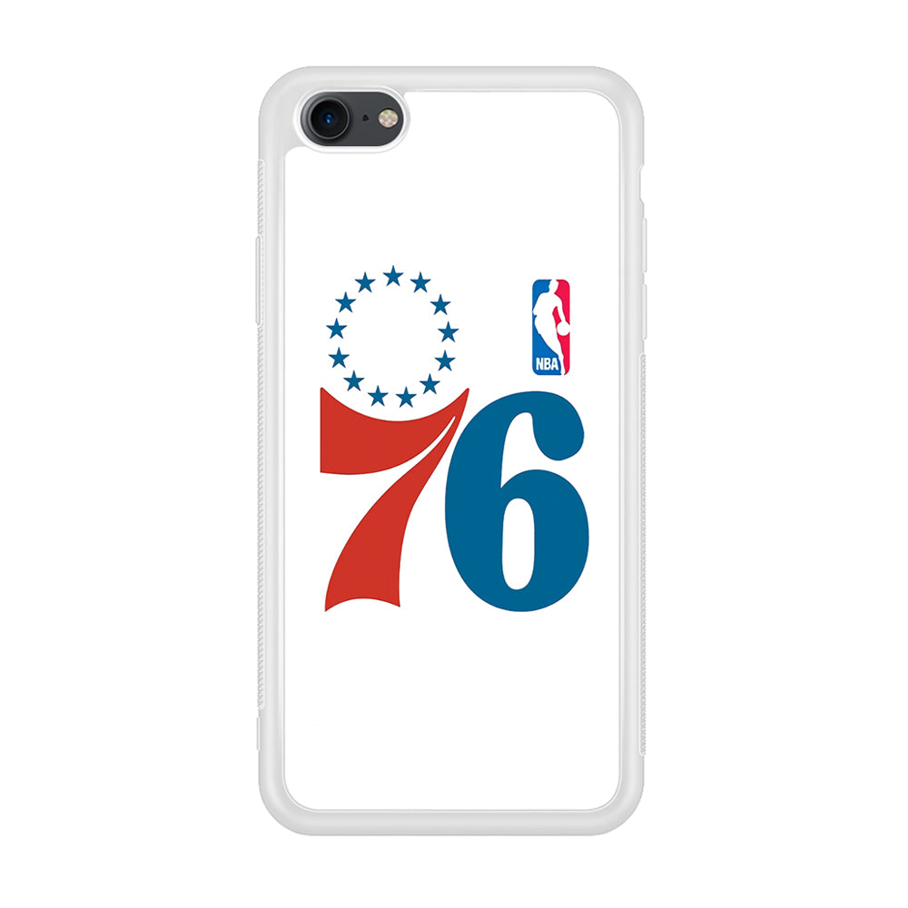 Philadelphia 76ers White iPhone 8 Case