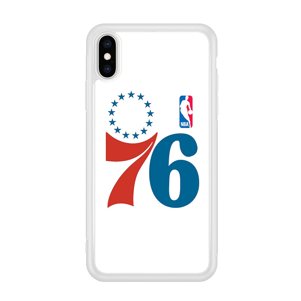 Philadelphia 76ers White iPhone X Case