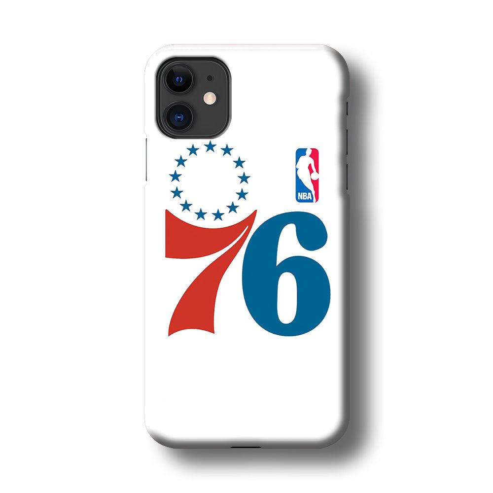 Philadelphia 76ers White iPhone 11 Case