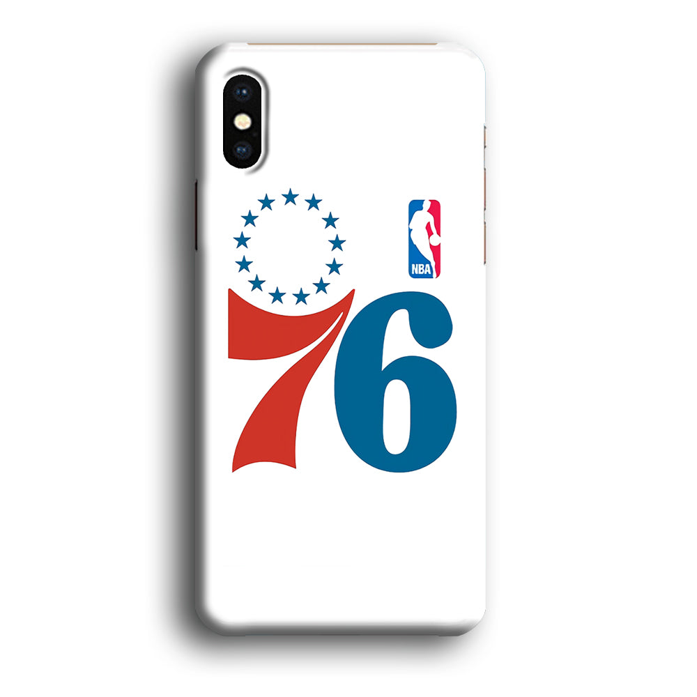 Philadelphia 76ers White iPhone Xs Max Case