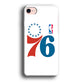Philadelphia 76ers White iPhone 8 Case