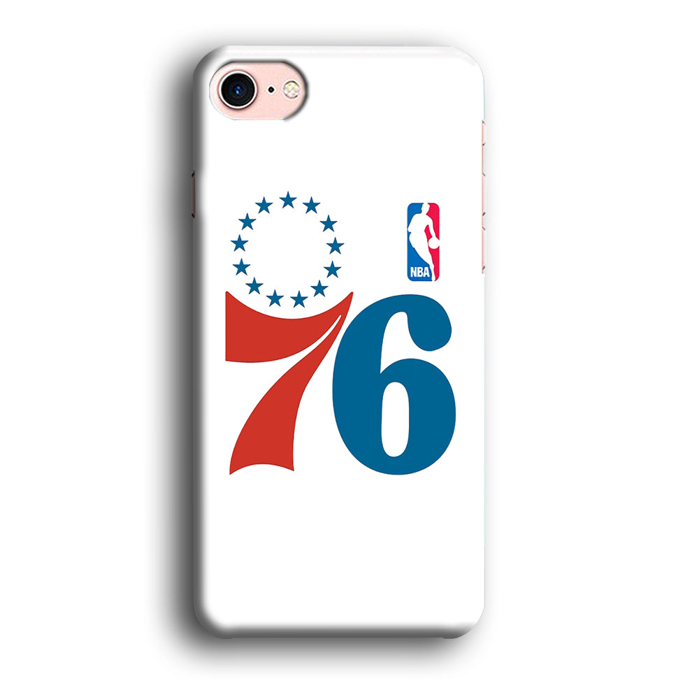 Philadelphia 76ers White iPhone 8 Case